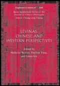 Cover: Levinas, (Book Supplement Series to the Journal of Chinese Philosophy) - Wiley