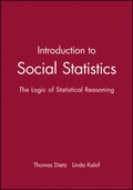 Cover: Introduction to Social Statistics: The Logic of Statistical Reasoning + CD - Wiley