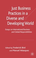 Cover: Just Business Practices in a Diverse and Developing World - Palgrave Macmillan