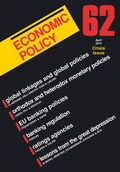 Cover: Economic Policy 62 - Wiley-Blackwell