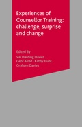 Cover: Experiences of Counsellor Training - Red Globe Press