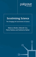 Cover: Scrutinising Science - Palgrave Macmillan