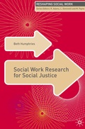 Cover: Social Work Research for Social Justice - Red Globe Press
