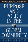 Cover: Purpose and Policy in the Global Community - Palgrave MacMillan