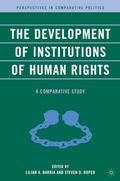 Cover: The Development of Institutions of Human Rights - Palgrave MacMillan