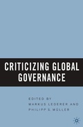 Cover: Criticizing Global Governance - Palgrave MacMillan