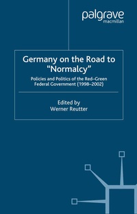 Enlarge image Cover: Germany on the Road to Normalcy - Palgrave MacMillan