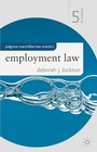 Cover: Employment Law - Palgrave MacMillan