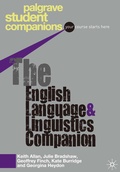 Cover: The English Language and Linguistics Companion - Red Globe Press