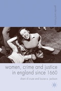 Cover: Women, Crime and Justice in England since 1660 - Red Globe Press
