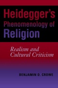 Cover: Heidegger's Phenomenology of Religion - Indiana University Press