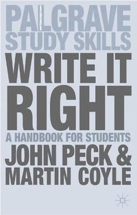 Enlarge image Cover: Write it Right - Palgrave MacMillan