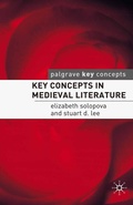 Cover: Key Concepts in Medieval Literature - Red Globe Press