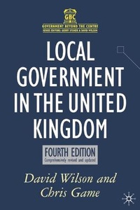 Enlarge image Cover: Local Government in the UK - Palgrave MacMillan