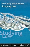 Cover: Studying Law - Palgrave MacMillan