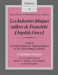 Cover: Les Industries Lithiques Taillees De Franchthi (Argolide, Grece), Volume 2 - Indiana University Press