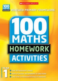 Enlarge image Cover: 100 Maths Homework Activities - Scholastic