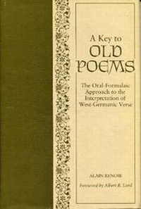 Enlarge image Cover: A Key to Old Poems - Pennsylvania State University Press