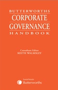 Cover: Butterworths Corporate Governance Handbook - Butterworths Law