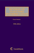 Cover: Bennion on Statutory Interpretation - Butterworths Law