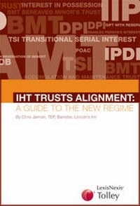 Enlarge image Cover: IHT Trusts Alignment - Butterworths Law