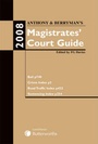 Cover: Anthony and Berryman's Magistrates' Court Guide 2008 - Butterworths Law