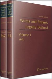 Enlarge image Cover: Words and Phrases Legally Defined - Butterworths Law