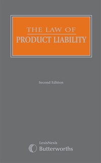 Abbildung von: The Law of Product Liability (Part of the Butterworths Common Law Series) - Butterworths Law