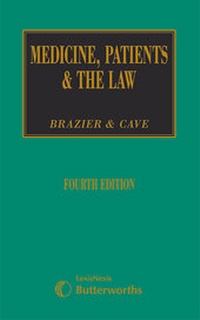 Abbildung von: Medicine, Patients & the Law - Butterworths Law