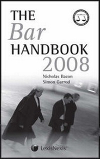 Enlarge image Cover: The Bar Handbook 2008 - Butterworths Law