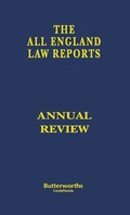 Abbildung von: All England Annual Review 2007 - Butterworths Law