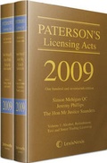 Cover: Paterson's Licensing Acts 2009 - Butterworths Law