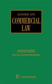 Enlarge image Cover: Goode: Commercial Law - Butterworths Law