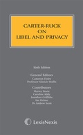 Cover: Carter-Ruck on Libel and Privacy - Butterworths Law