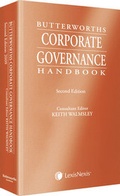 Cover: Butterworths Corporate Governance Handbook - Butterworths Law