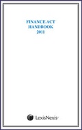 Cover: Finance Act Handbook 2011 - Tolley
