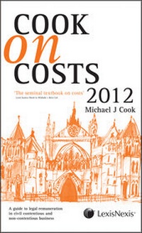 Enlarge image Cover: Cook on Costs 2012 - Butterworths Law