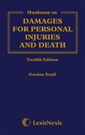 Cover: Munkman Damages For Personal Injuries and Death - Butterworths Law