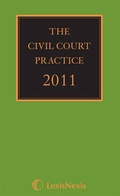 Cover: The Civil Court Practice (the Green Book) 2011 - Butterworths Law