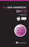Cover: The Bar Handbook 2011-2012 - Butterworths Law