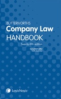 Cover: Butterworths Company Law Handbook - Butterworths Law