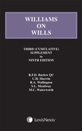 Cover: Williams on Wills - Butterworths Law