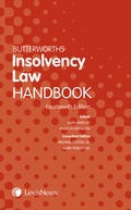 Cover: Butterworths Insolvency Law Handbook - Butterworths Law