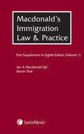 Cover: Macdonald's Immigration Law & Practice - Volume 1 - Butterworths Law