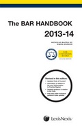 Cover: The Bar Handbook 2013-2014 - Butterworths Law