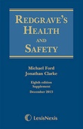 Cover: Redgrave's Health and Safety: First Supplement to the Eighth Edition - Butterworths Law