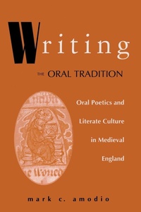 Enlarge image Cover: Writing the Oral Tradition - University of Notre Dame Press