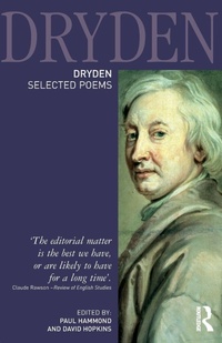 Enlarge image Cover: Dryden:Selected Poems - Routledge