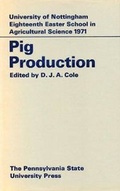 Cover: Pig Production - Pennsylvania State University Press