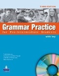 Cover: Grammar Practice Pre-Intermediate Students Book with key ( New Edition ) for pack - Pearson Longman